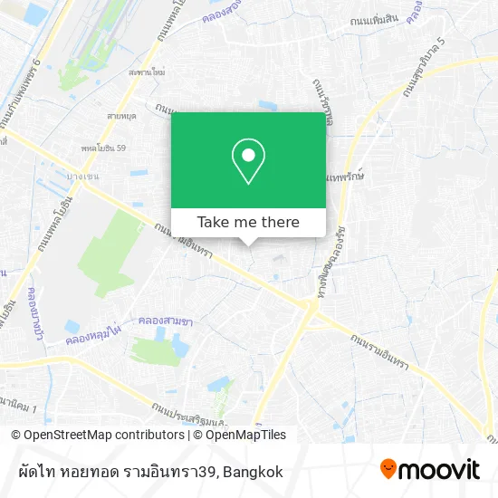 ผัดไท หอยทอด รามอินทรา39 map