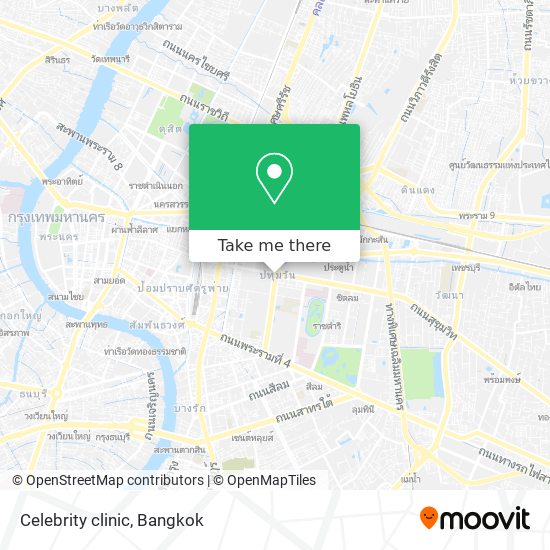 Celebrity clinic map