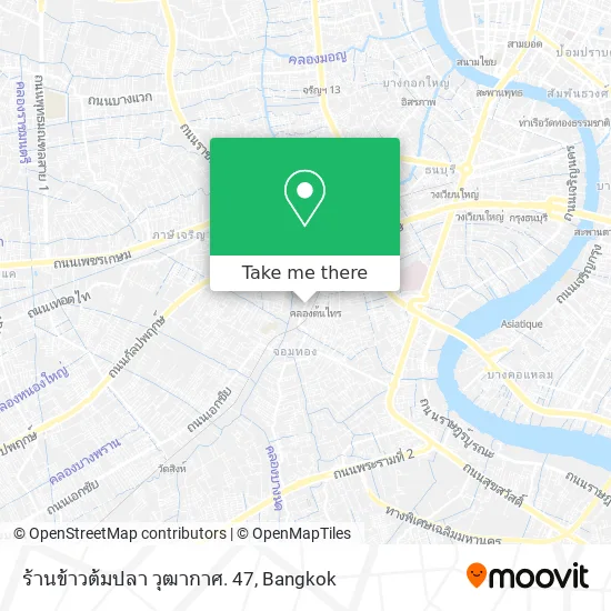 ร้านข้าวต้มปลา วุฒากาศ. 47 map