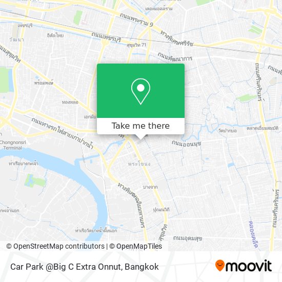 Car Park @Big C Extra Onnut map