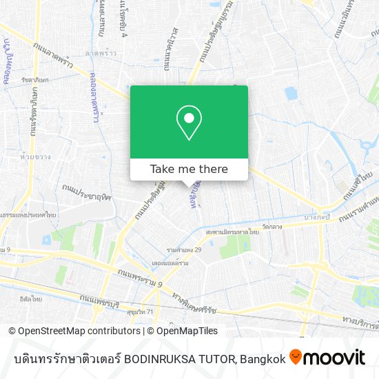 บดินทรรักษาติวเตอร์ BODINRUKSA TUTOR map