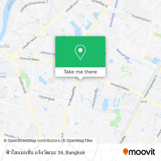 ฟ้าใสแมนชั่น แจ้งวัฒนะ 36 map