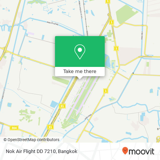 Nok Air Flight DD 7210 map