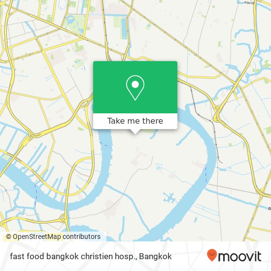 fast food bangkok christien hosp. map