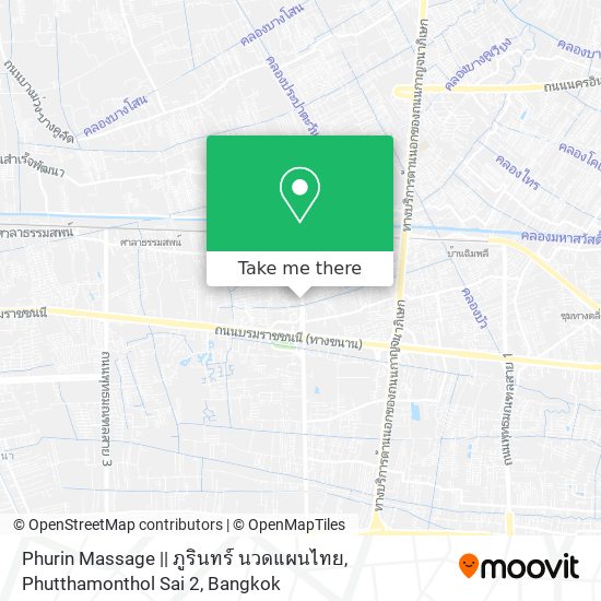Phurin Massage || ภูรินทร์ นวดแผนไทย, Phutthamonthol Sai 2 map
