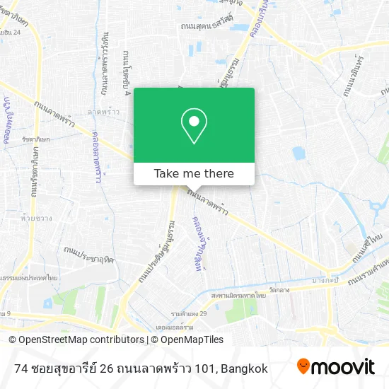 74 ซอยสุขอารีย์ 26 ถนนลาดพร้าว 101 map