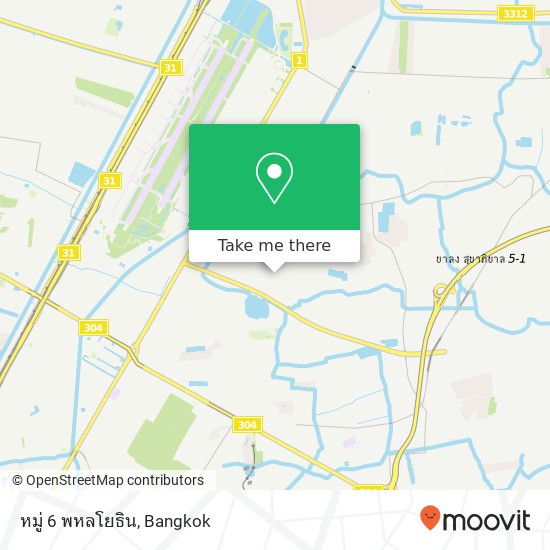 หมู่ 6 พหลโยธิน map