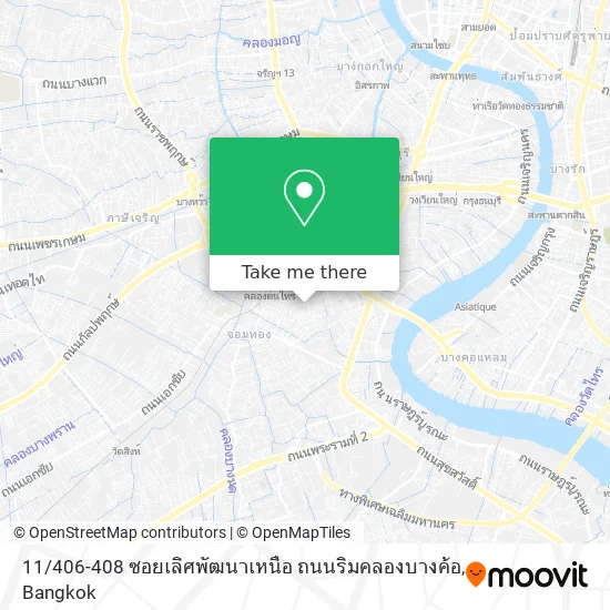 11 / 406-408 ซอยเลิศพัฒนาเหนือ ถนนริมคลองบางค้อ map