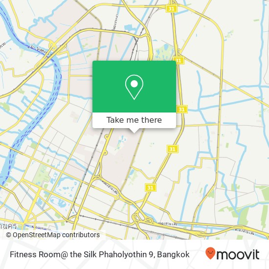 Fitness Room@ the Silk Phaholyothin 9 map