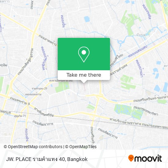 JW. PLACE รามคำแหง 40 map