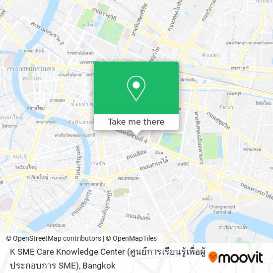 K SME Care Knowledge Center (ศูนย์การเรียนรู้เพื่อผู้ประกอบการ SME) map