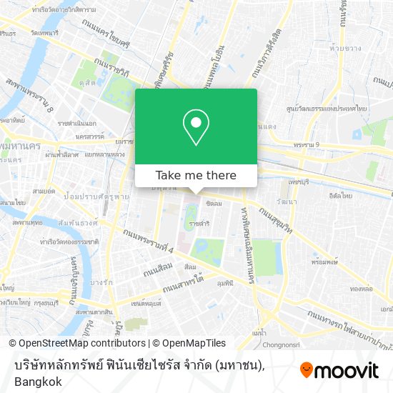 บริษัทหลักทรัพย์ ฟินันเซียไซรัส จำกัด (มหาชน) map