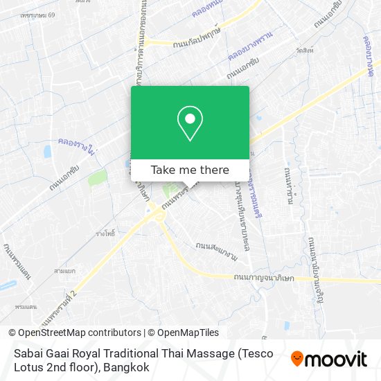 Sabai Gaai Royal Traditional Thai Massage (Tesco Lotus 2nd floor) map