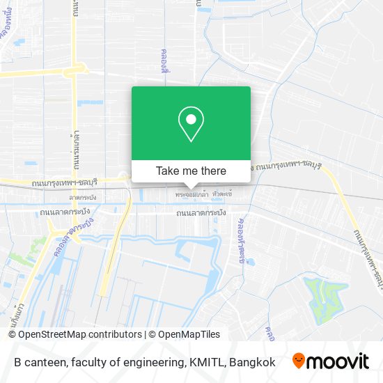 B canteen, faculty of engineering, KMITL map