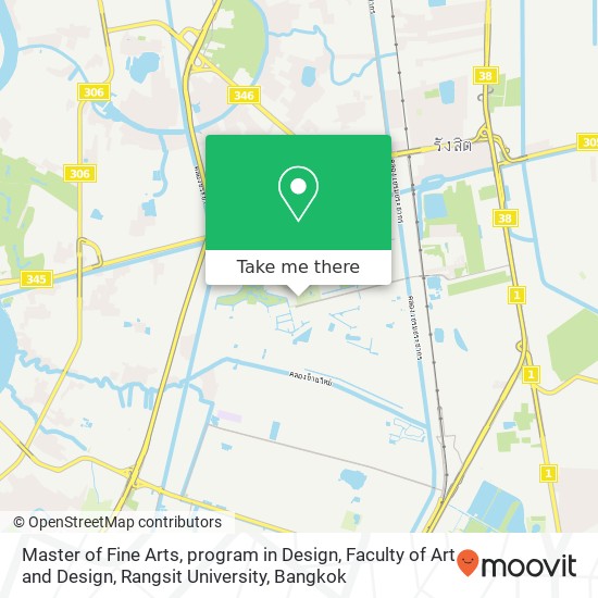 Master of Fine Arts, program in Design, Faculty of Art and Design, Rangsit University map