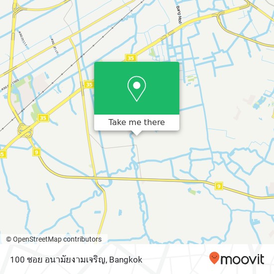 100 ซอย อนามัยงามเจริญ map