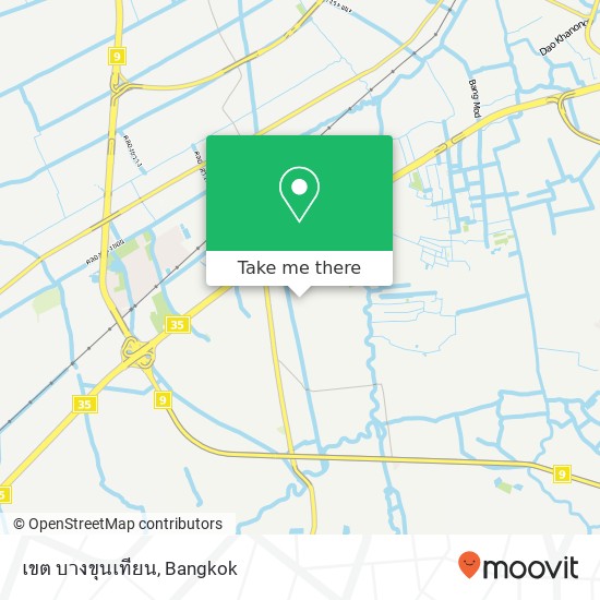 เขต บางขุนเทียน map