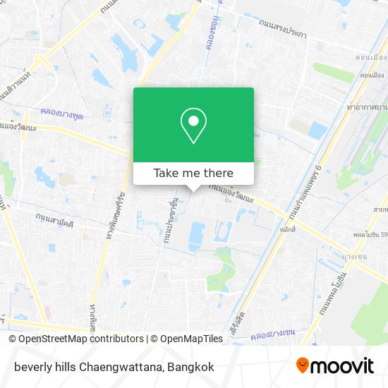 beverly hills Chaengwattana map