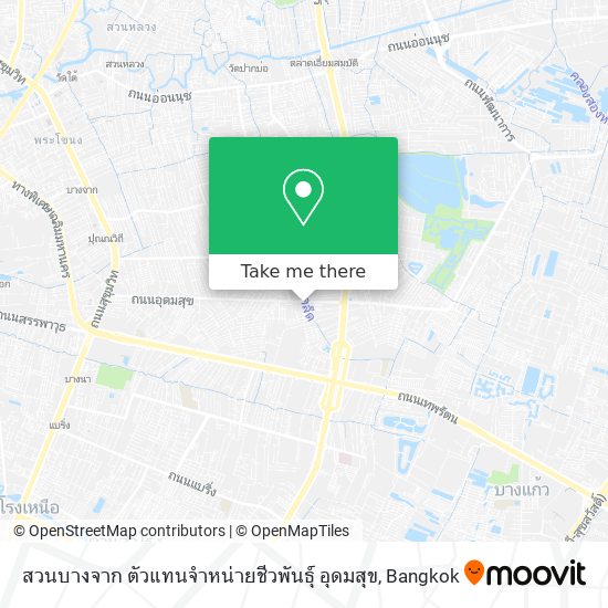 สวนบางจาก ตัวแทนจำหน่ายชีวพันธุ์ อุดมสุข map