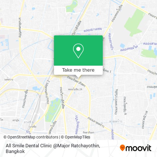 All Smile Dental Clinic @Major Ratchayothin map
