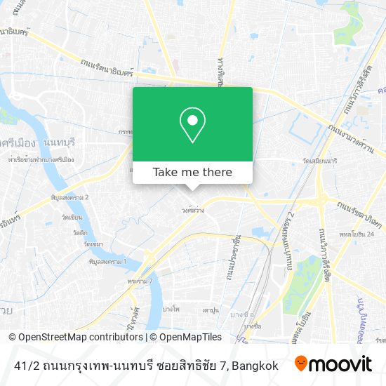 41 / 2 ถนนกรุงเทพ-นนทบรี ซอยสิทธิชัย 7 map