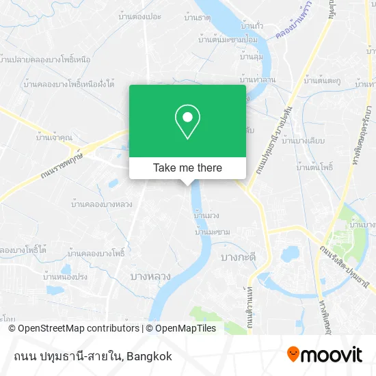 ถนน ปทุมธานี-สายใน map