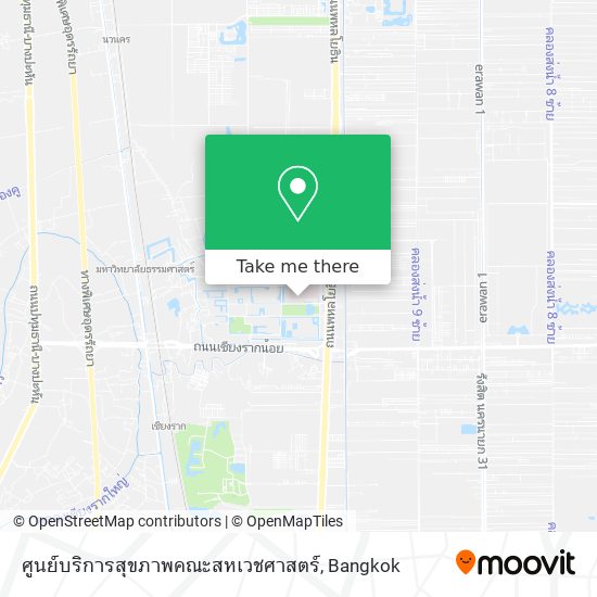 ศูนย์บริการสุขภาพคณะสหเวชศาสตร์ map