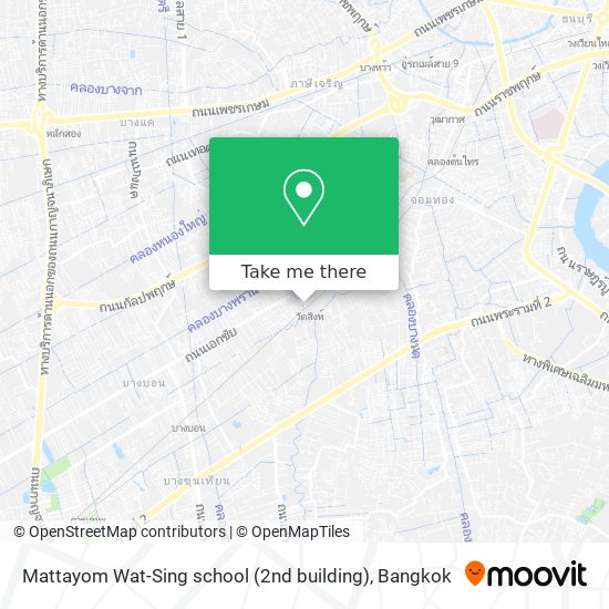 Mattayom Wat-Sing school (2nd building) map