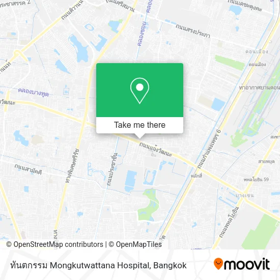 ทันตกรรม Mongkutwattana Hospital map