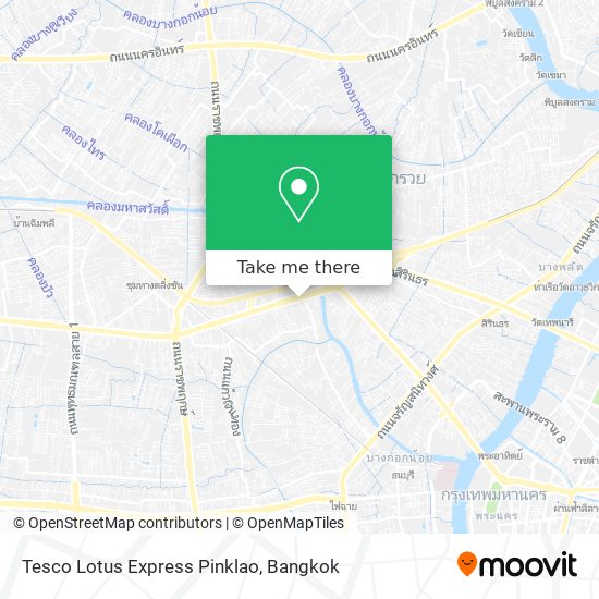 Tesco Lotus Express Pinklao map