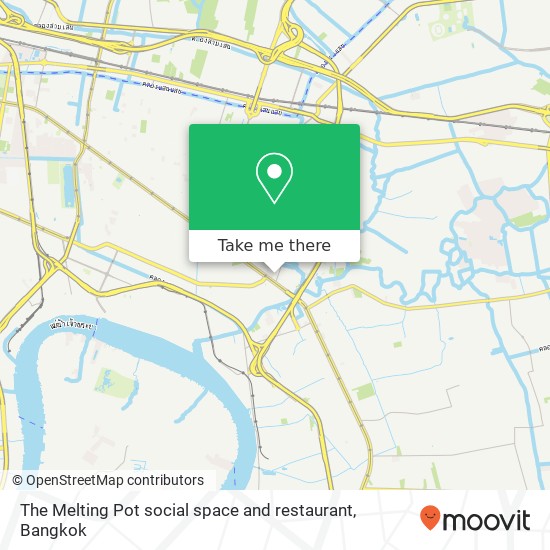 The Melting Pot social space and restaurant map
