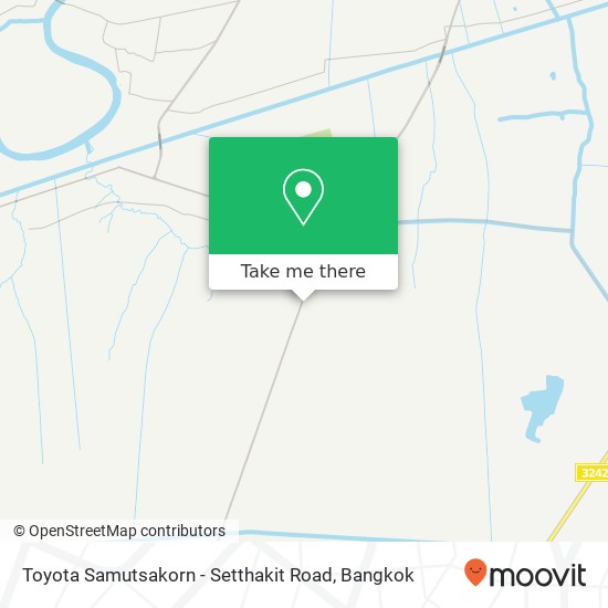 Toyota Samutsakorn - Setthakit Road map