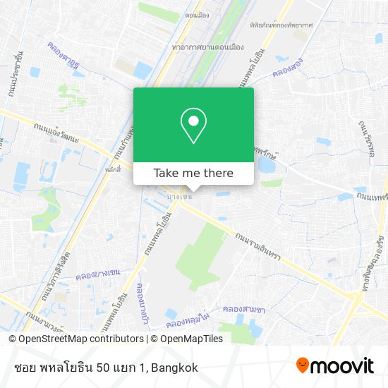 ซอย พหลโยธิน 50 แยก 1 map