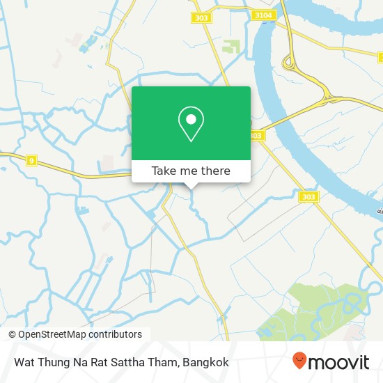 Wat Thung Na Rat Sattha Tham map