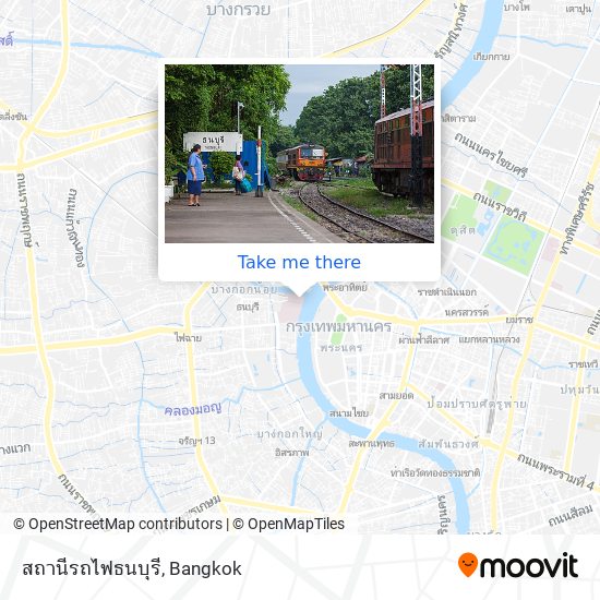 สถานีรถไฟธนบุรี map