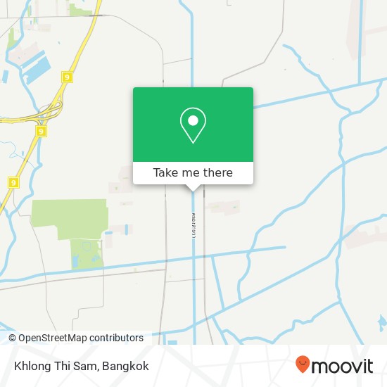 Khlong Thi Sam map
