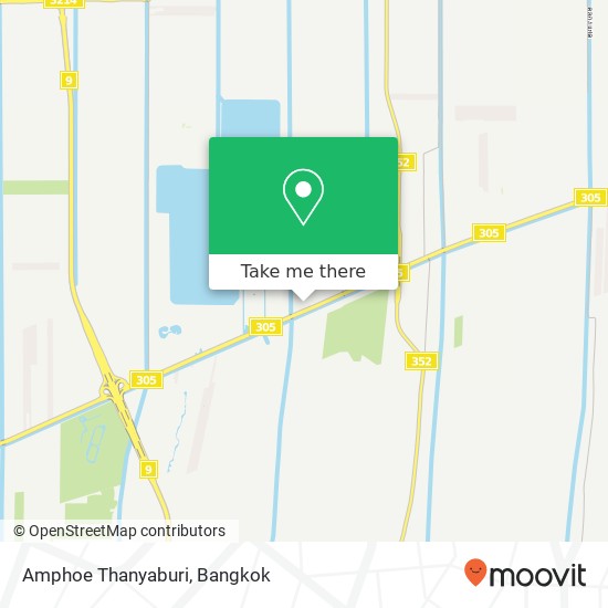 Amphoe Thanyaburi map