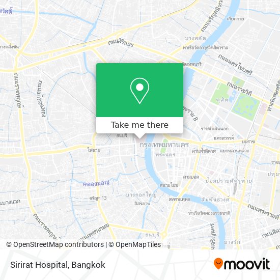Sirirat Hospital map