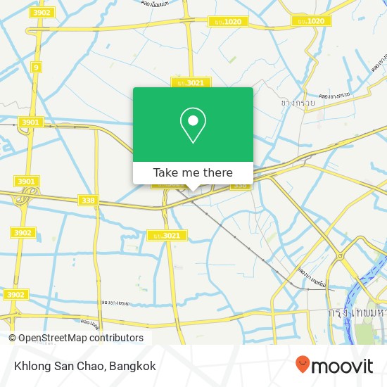 Khlong San Chao map