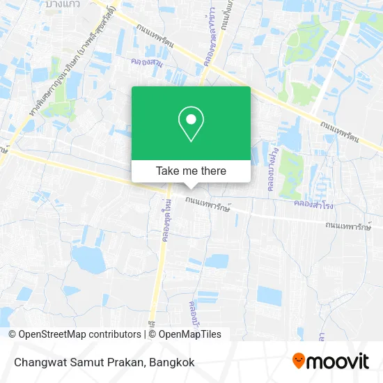 Changwat Samut Prakan map