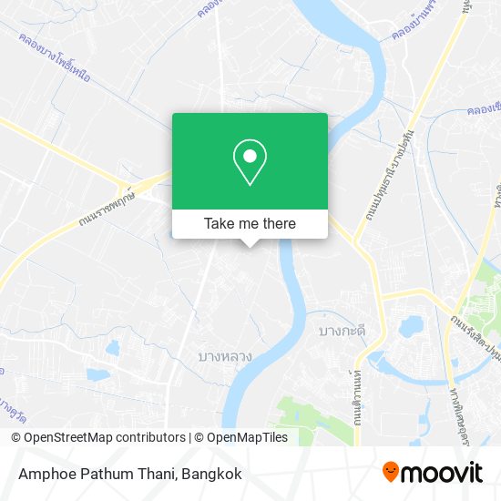 Amphoe Pathum Thani map