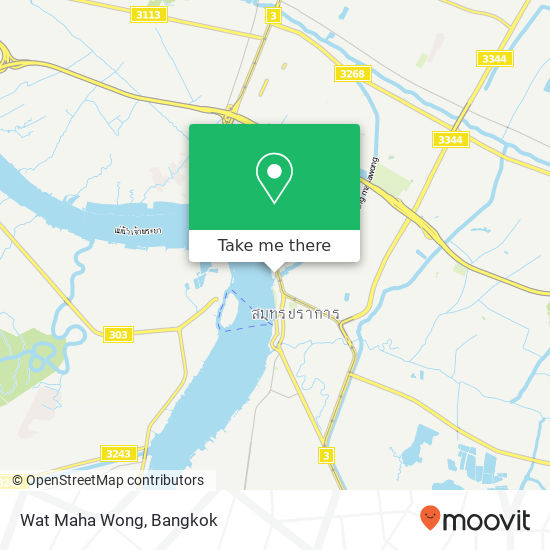 Wat Maha Wong map