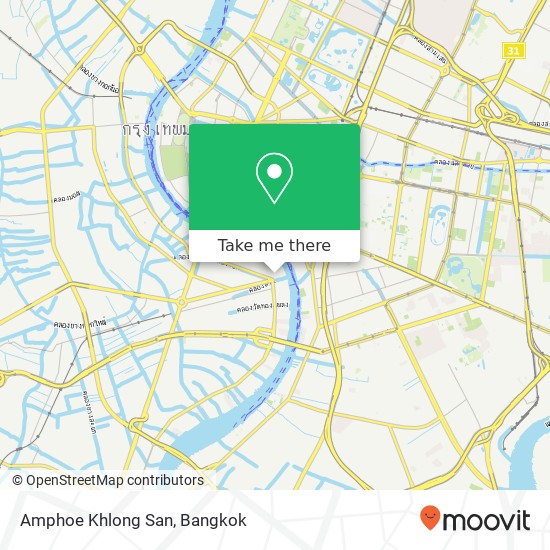 Amphoe Khlong San map