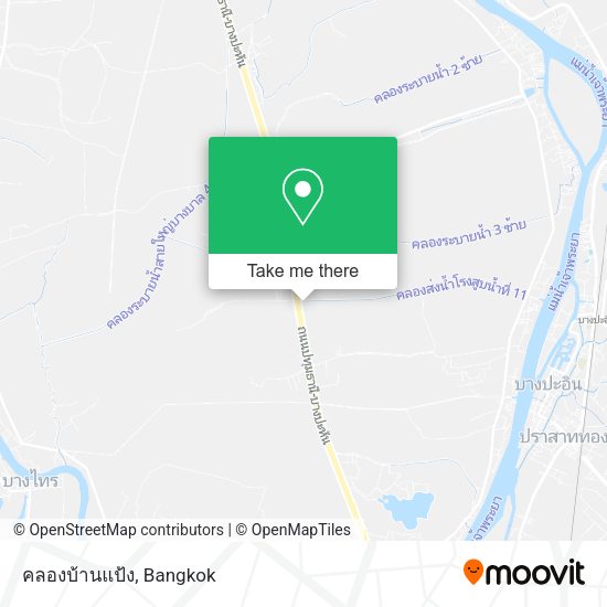 คลองบ้านแป้ง map