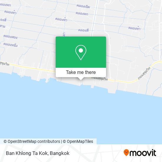 Ban Khlong Ta Kok map