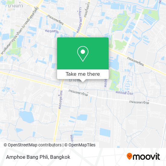 Amphoe Bang Phli map