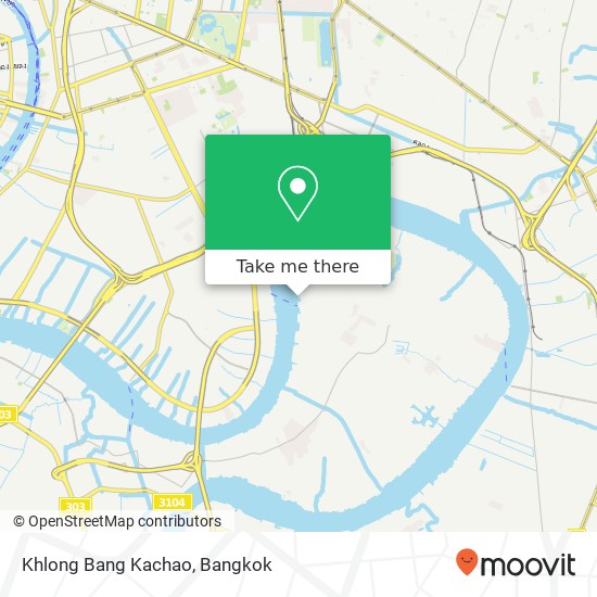 Khlong Bang Kachao map