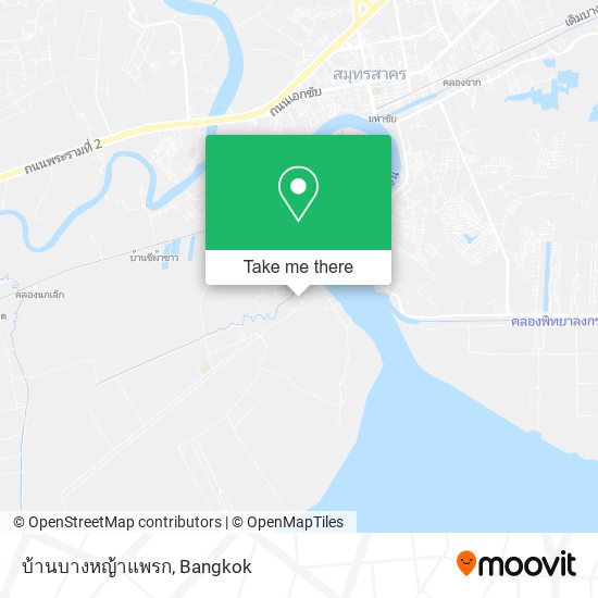 บ้านบางหญ้าแพรก map