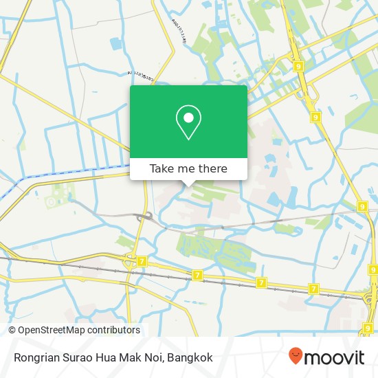 Rongrian Surao Hua Mak Noi map