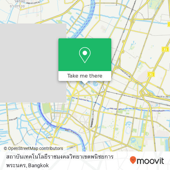 สถาบันเทคโนโลยีราชมงคลวิทยาเขตพนิชยการพระนคร map